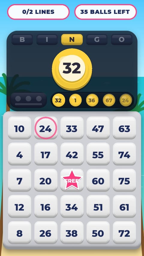 Bingo - Bingo Beach playable ad template preview