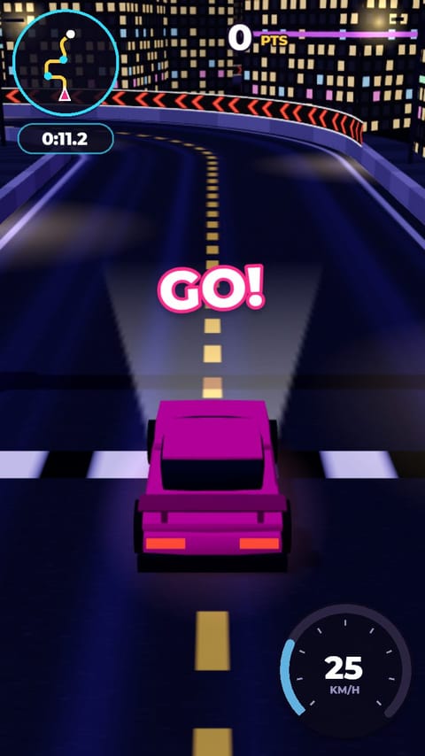 Car Drift - Neon City template preview