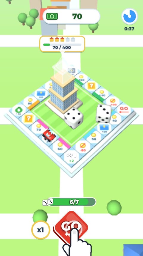 Dice Board - Tower Tycoon playable ad template preview