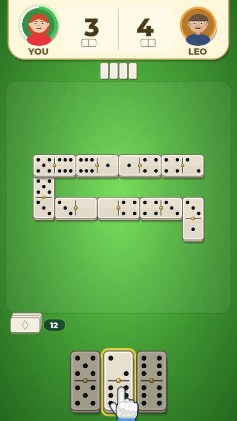 Dominoes - Green Felt playable ad template preview