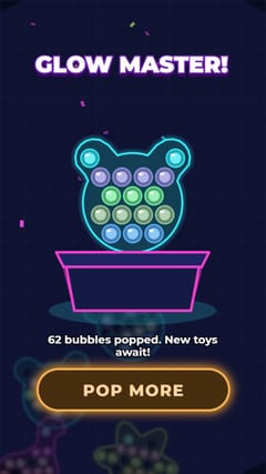 Fidget Pop - Neon Glow end card