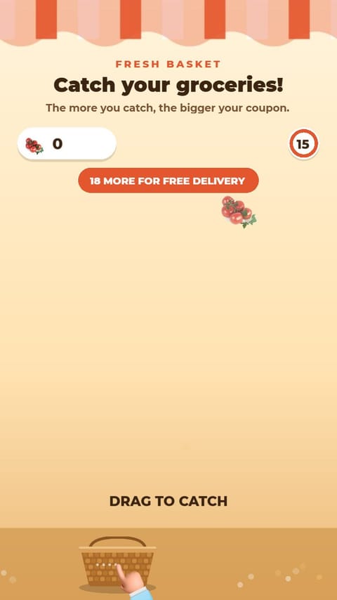 Grocery – Fill Your Basket playable ad template preview