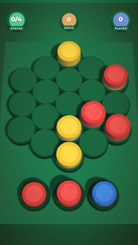 Hex Stack - Coin Stack playable ad template preview