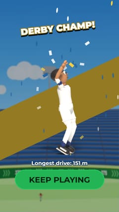 Home Run Derby - Day end card