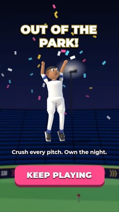 Home Run Derby - Night end card