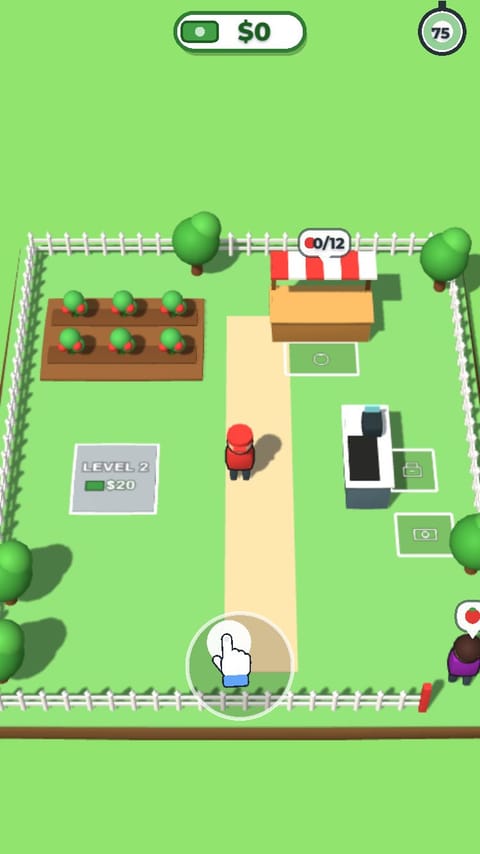 Idle Arcade - Fresh Market playable ad template preview