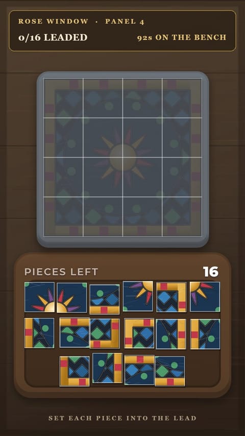 Jigsaw - The Glass Bench playable ad template preview