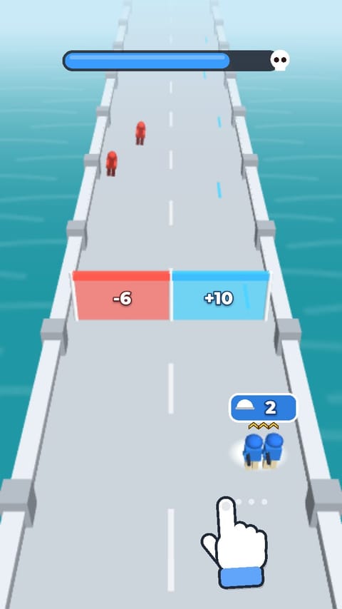 Lane Shooter - Bridge Defense playable ad template preview