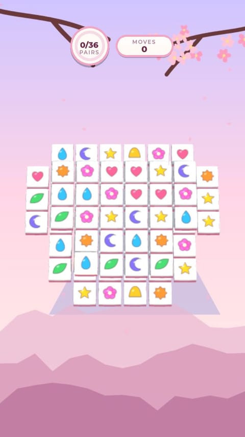 Mahjong Solitaire - Blossom Tiles playable ad template preview