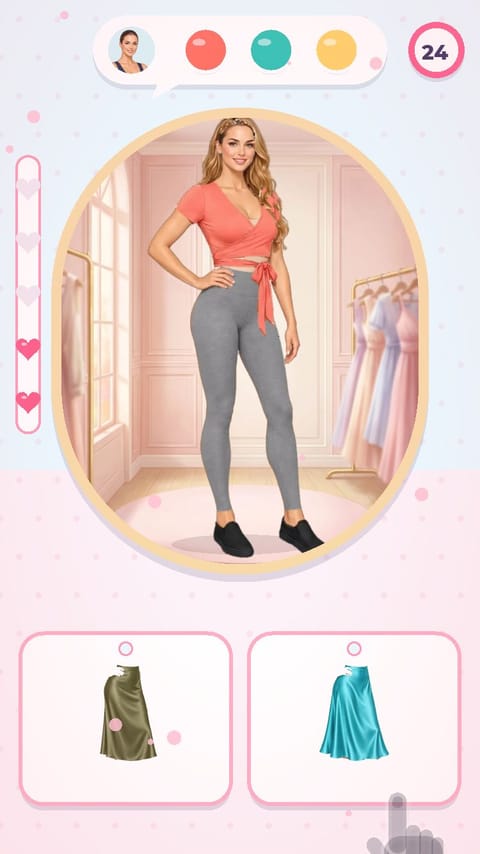 Makeover - Beach Day Style playable ad template preview