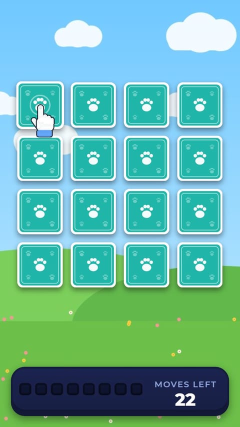 Card Flip - Animal Pairs playable ad template preview