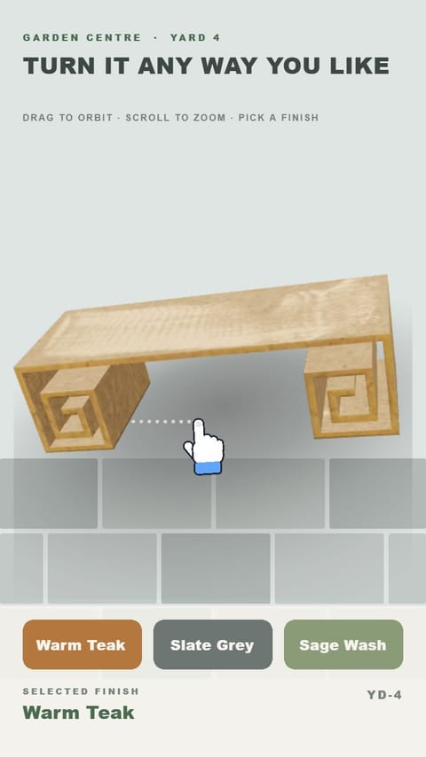 3D Product – The Garden Centre playable ad template preview