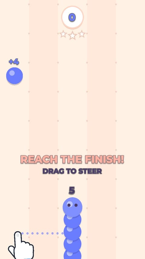 Number Snake - Pastel Track template preview