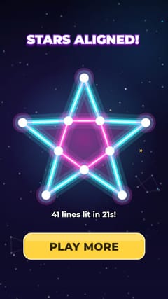 Single Stroke - Neon Stars end card