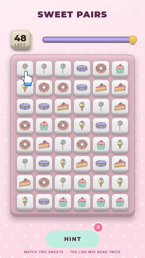 Tile Connect - Sweet Pairs playable ad template preview