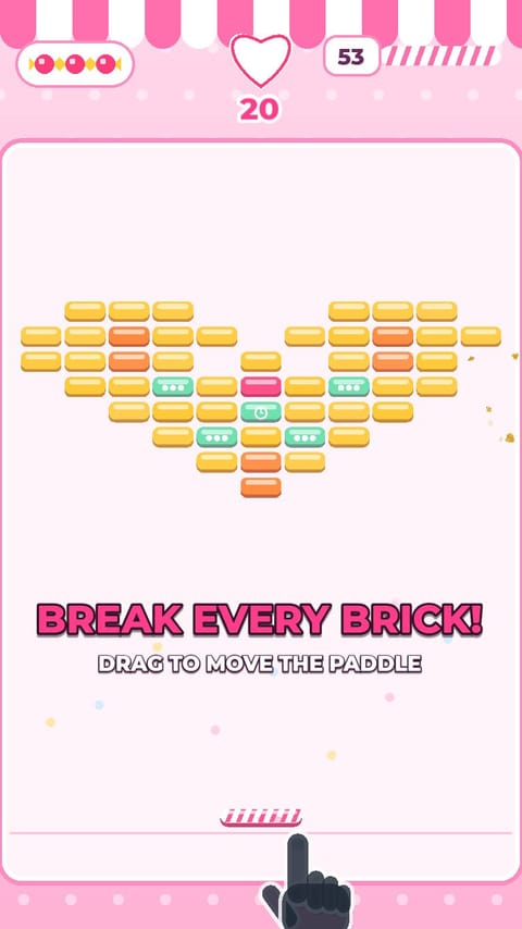 Paddle Bricks - Candy template preview