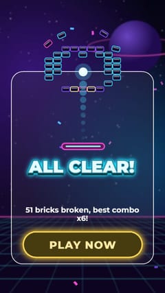 Paddle Bricks - Neon end card