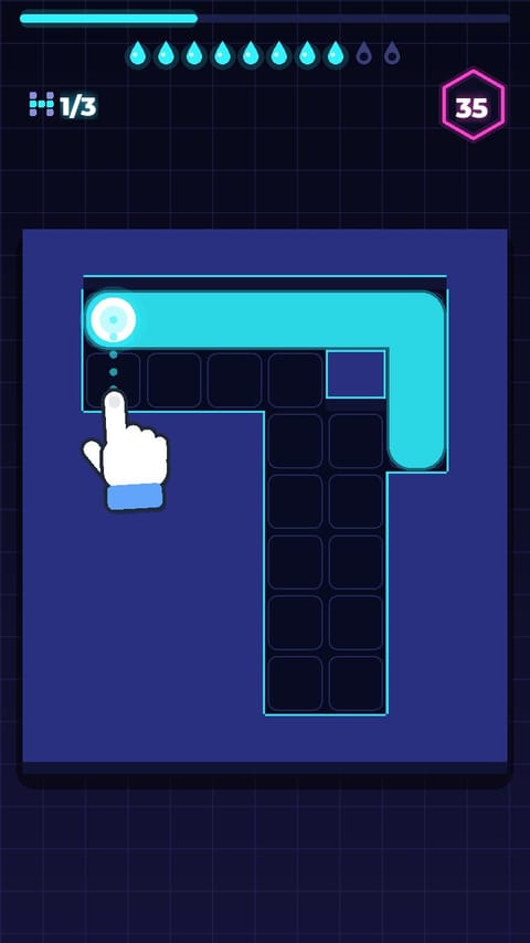 Paint Maze - Neon Glow template preview