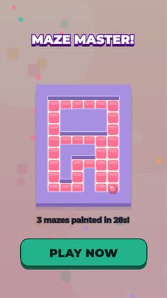Paint Maze - Pastel Blocks end card