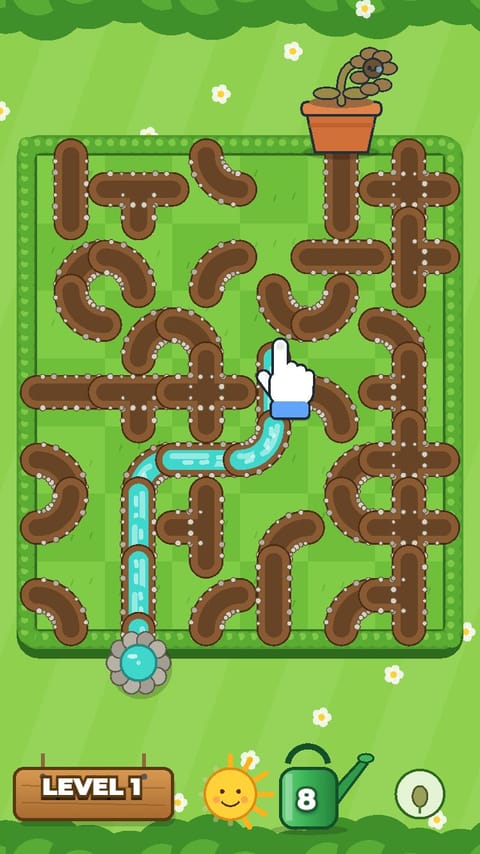 Pipe Rotate - Garden playable ad template preview