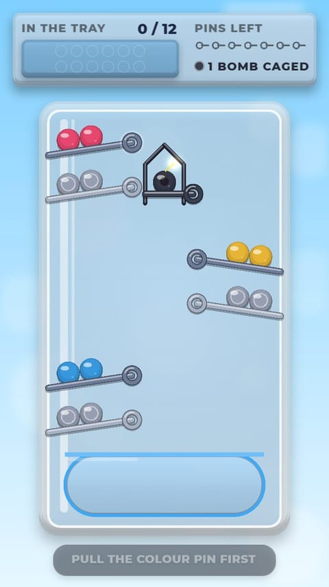 Pull the Pin - Glass Drop playable ad template preview