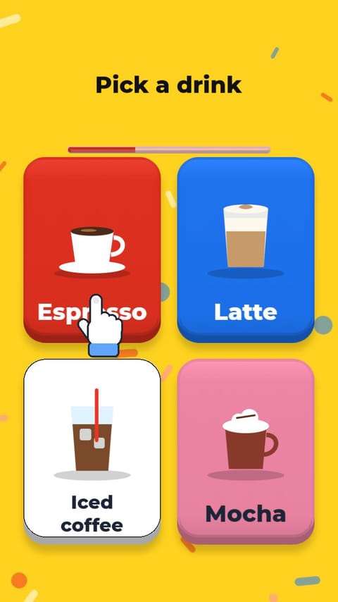 Quiz / Finder - Coffee Match playable ad template preview