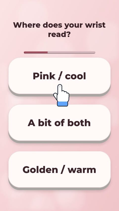 Quiz / Finder - Shade Match playable ad template preview