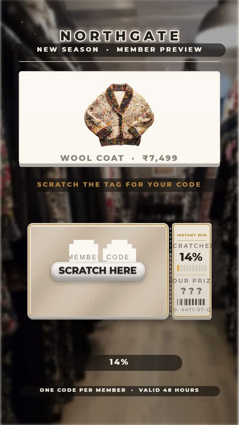 Retail – Scratch & Save playable ad template preview