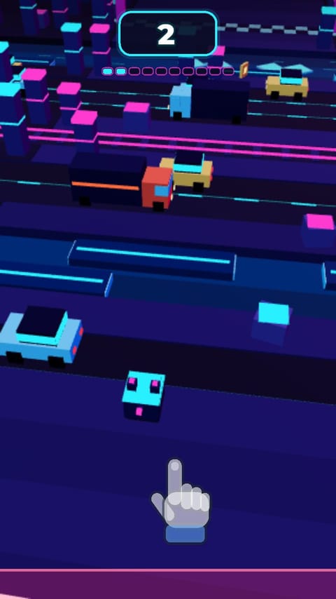 Road Hop - Neon City template preview