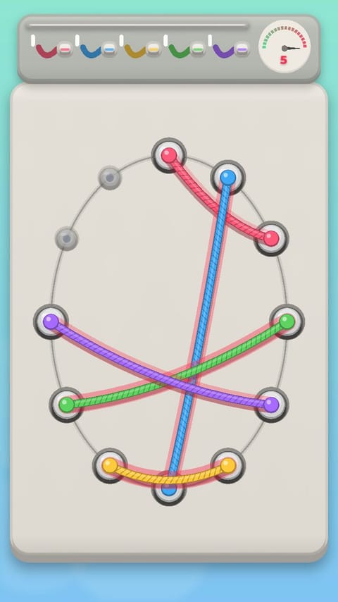 Rope Untangle - Tangle Party playable ad template preview