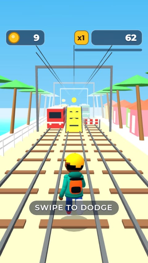 3D Runner - Seaside Line template preview