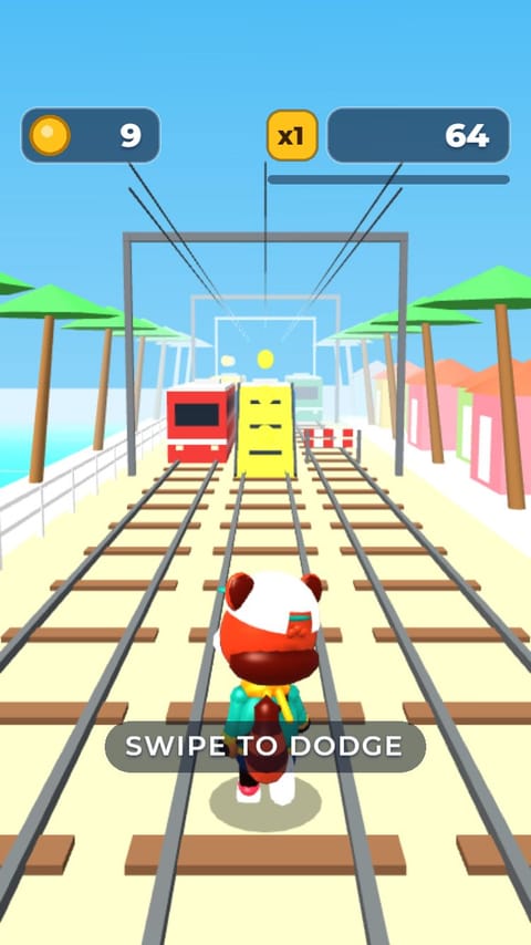 3D Runner - Seaside Line playable ad template preview