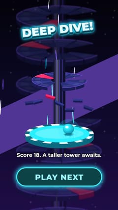 Spiral Drop - Neon Tower end card
