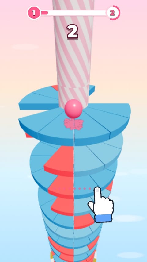 Spiral Drop - Candy Tower template preview