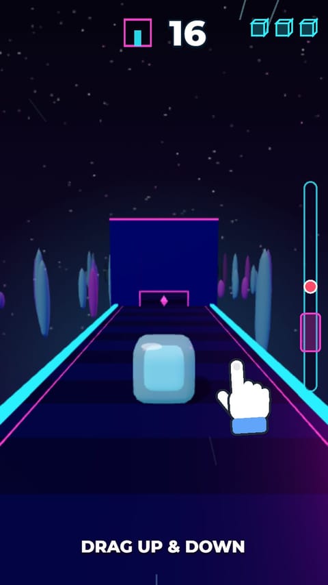 Squish Through - Neon Glass template preview