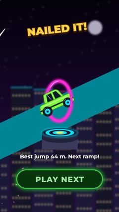 Stunt Ramp - Neon City end card