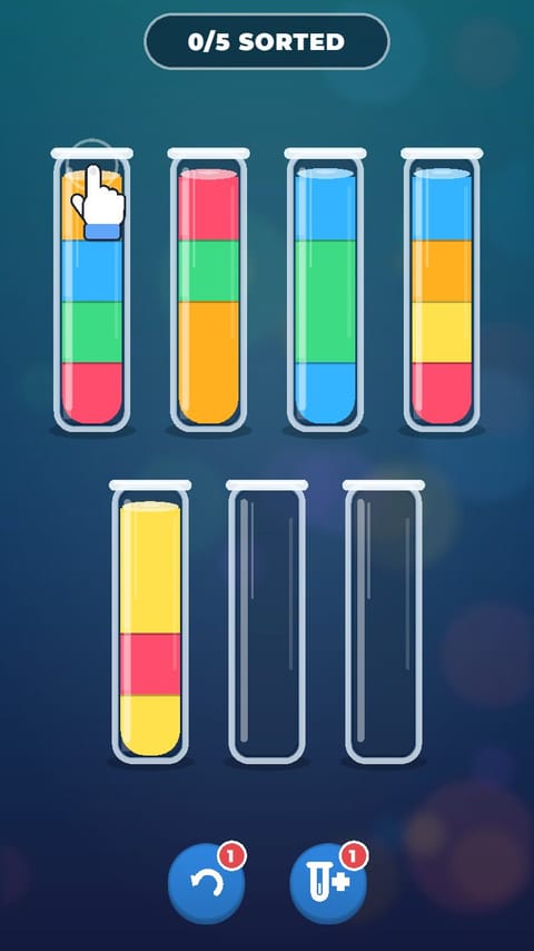 Water Sort - Calm Rack playable ad template preview