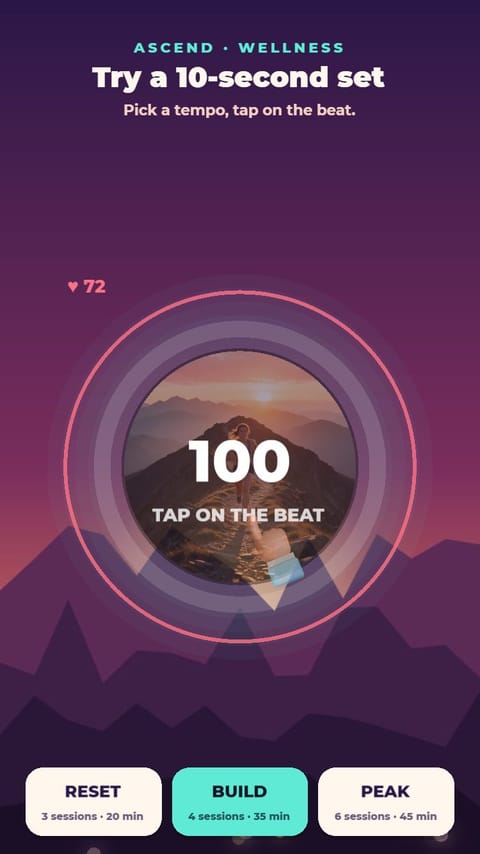 Wellness – Pick Your Week playable ad template preview