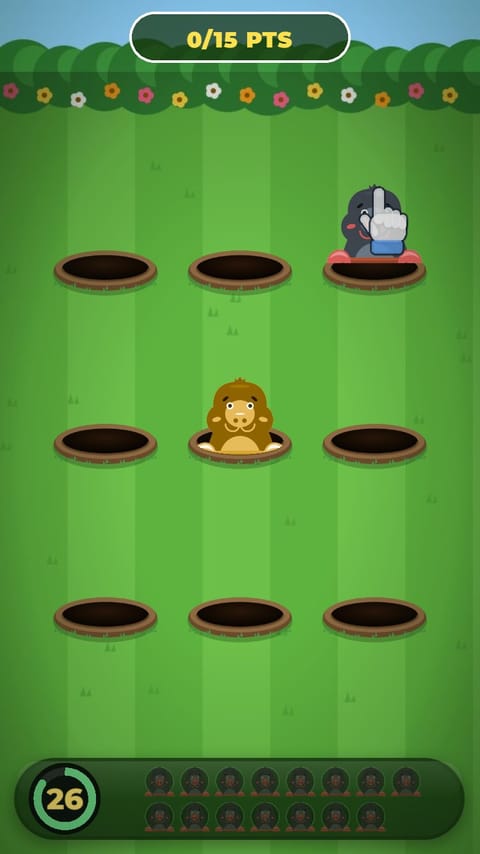 Whack-a-Mole - Mole Mayhem playable ad template preview