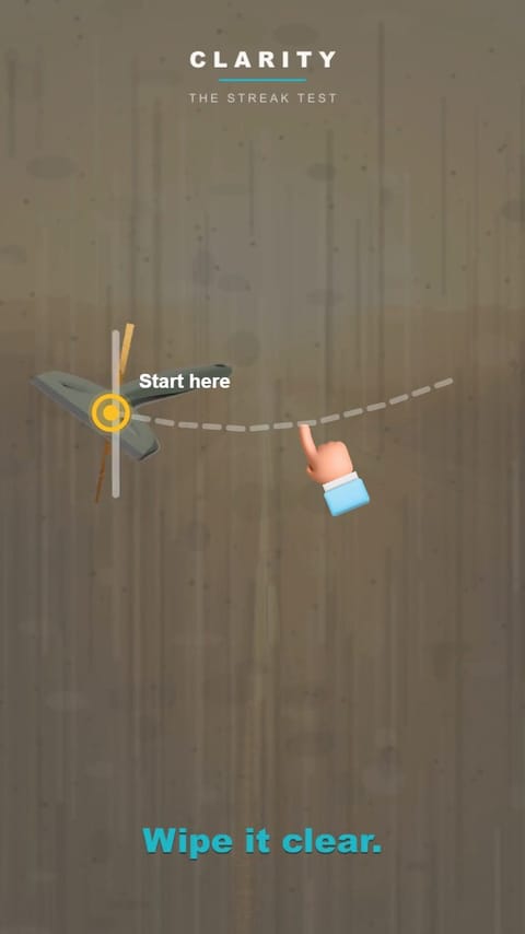 Glass Cleaner – The Streak Test playable ad template preview