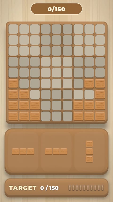 Block Puzzle - Wood Squares playable ad template preview