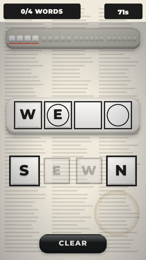Word Scramble - Morning Scramble playable ad template preview