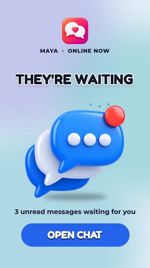 They're Waiting – Chat Thread playable ad template preview