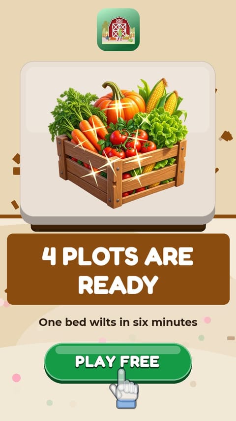 4 Plots Ready – Field playable ad template preview