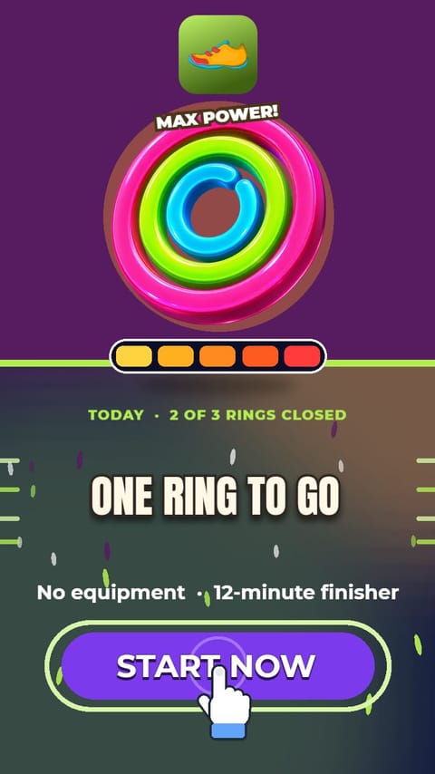 One Ring Left – Rings playable ad template preview