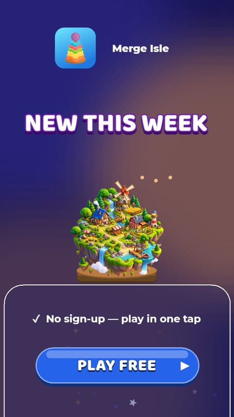 Download Now – Store Listing playable ad template preview
