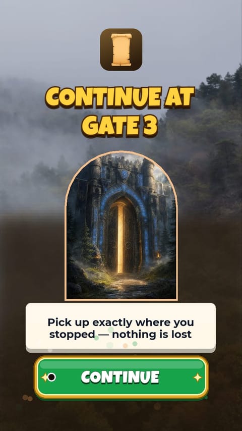Begin Your Quest – Journey Map playable ad template preview