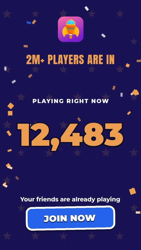 Join Millions – Live Proof playable ad template preview