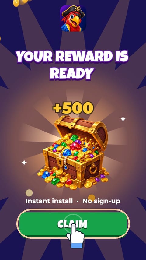 Play Now – Reward Reveal playable ad template preview
