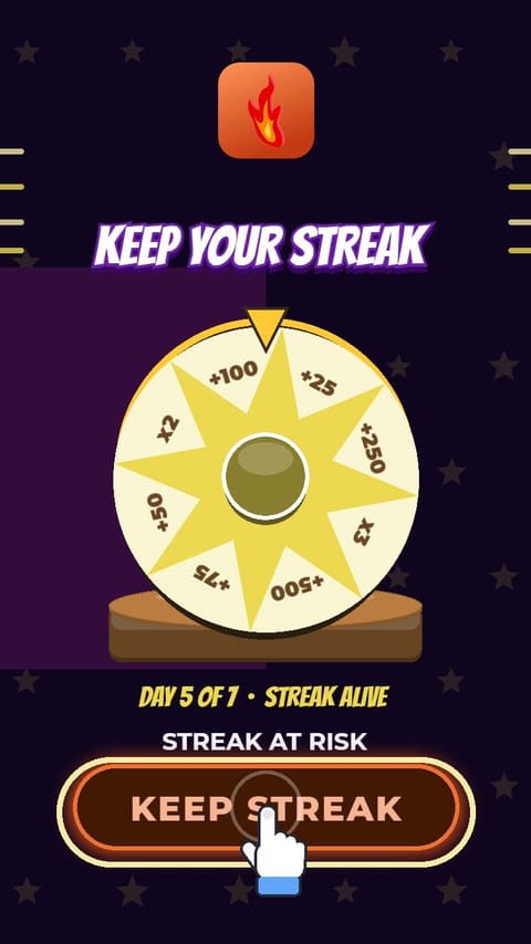 Keep Your Streak – Streak Calendar playable ad template preview